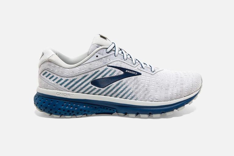 Brooks Ghost 12 Mens Road Running Shoes - White - Indonesia (GUCV-73460)